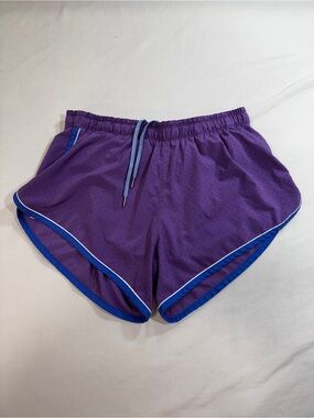 Rabbit Repeats 4” Retro Style Lined Meadow Violet Running Short Size Small